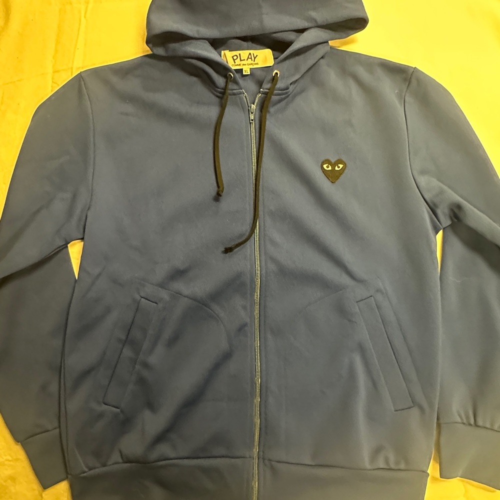 Comme des Garcons PLAY Blue Hoodie